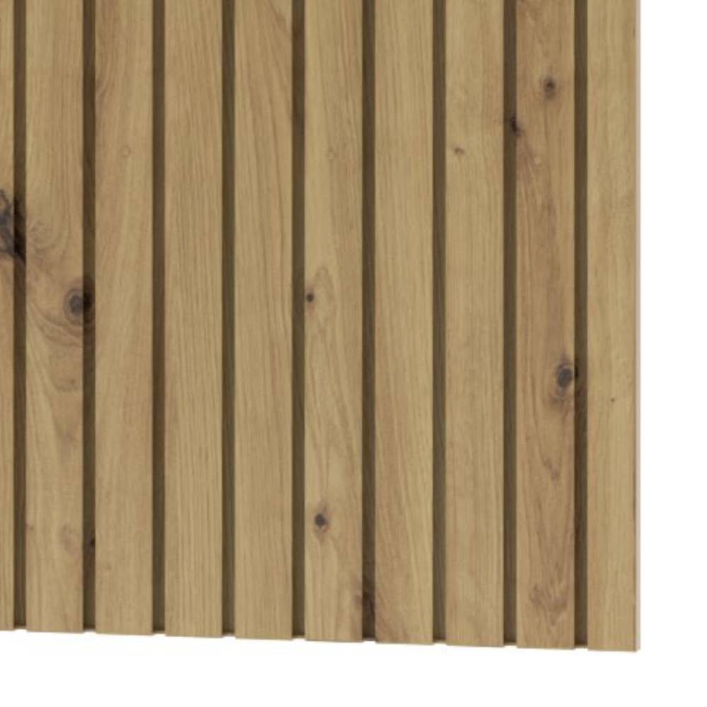 Design Wohnwand Yarisis in Dunkelgrau und Wildeichefarben (achtteilig)