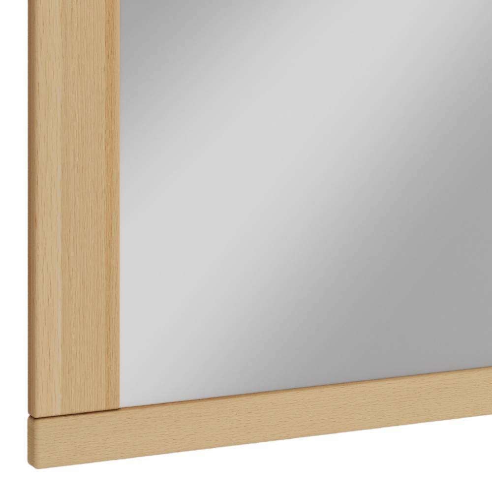 Wandspiegel Zella in quadratischer Form - Kernbuchefarben