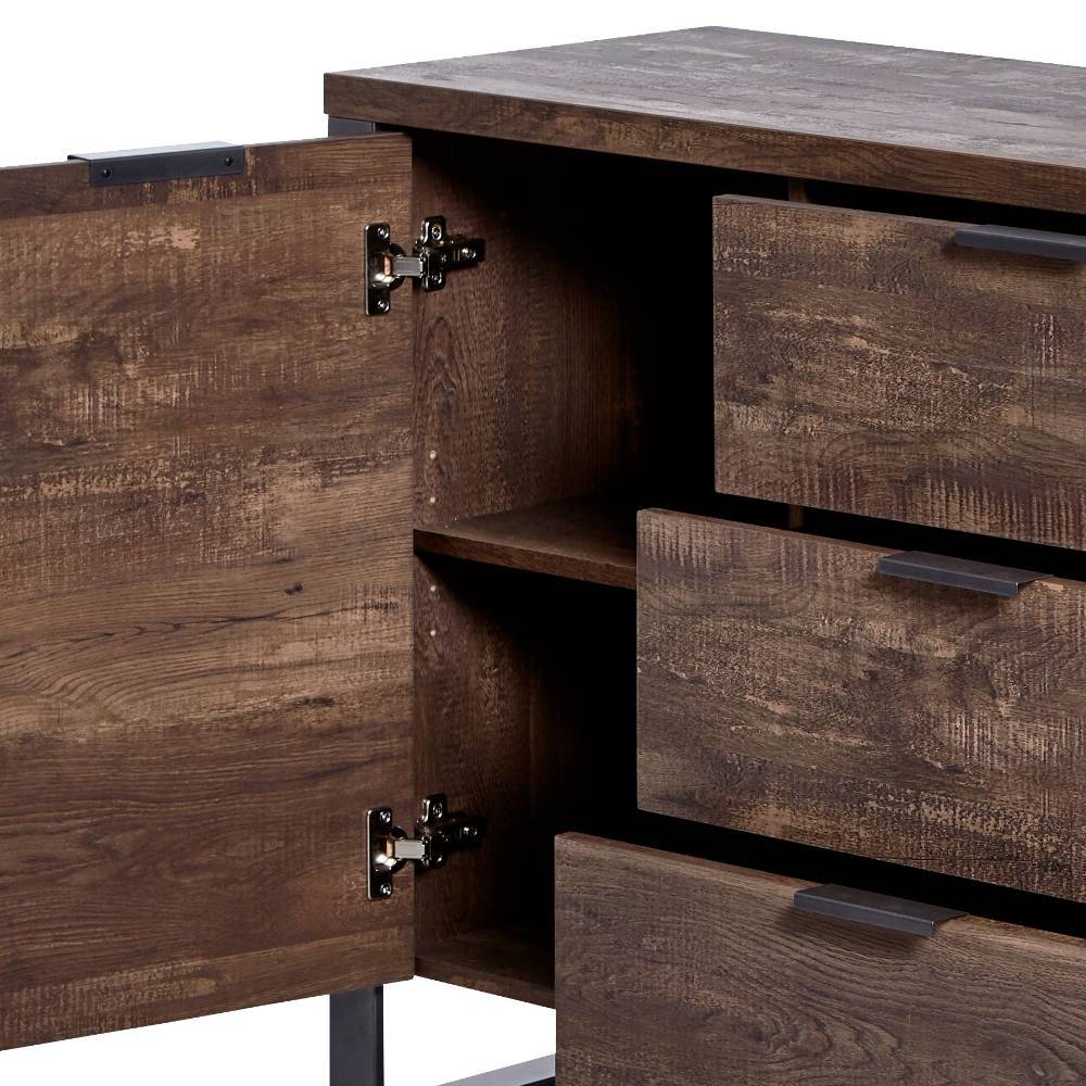 Sidebord Laraina im Industry und Loft Stil mit Bügelgestell aus Metall