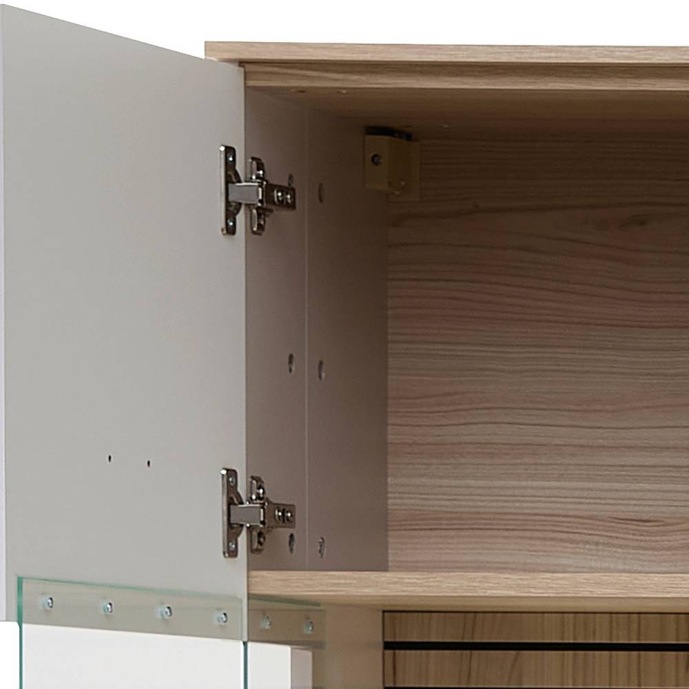 Wandvitrine Jasefiana in modernem Design mit LED Beleuchtung