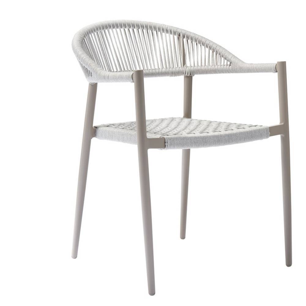 Outdoor Stühle Rabima aus Kordel und Aluminium (2er Set)