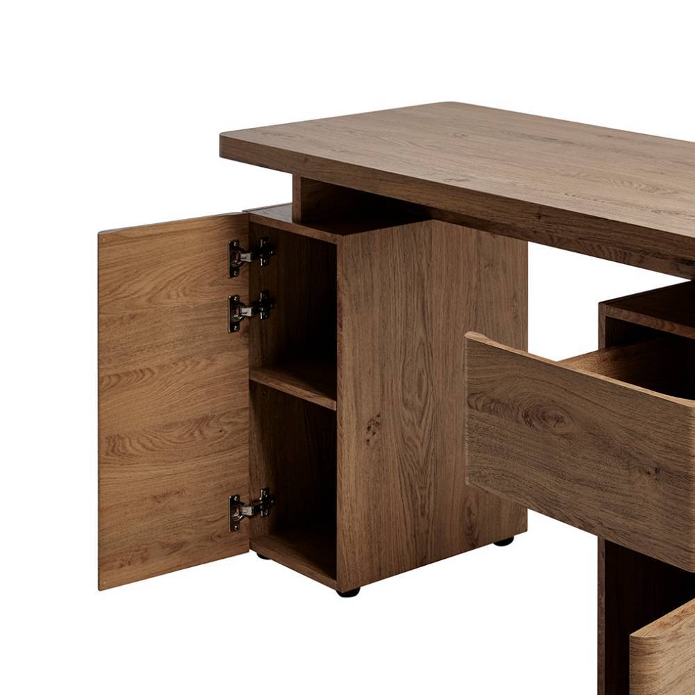 Büroschreibtisch Satos in modernem Design mit einer Schublade
