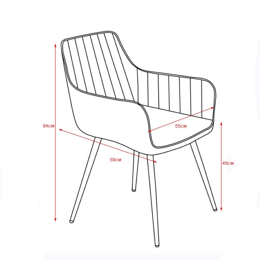 Stühle mit Armlehnen Venatio in Taupe 55 cm breit (2er Set)