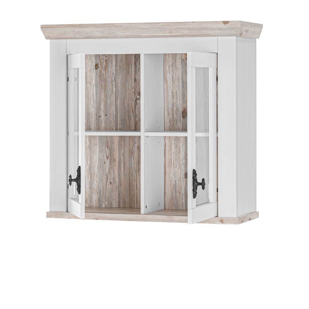 Landhausstil Küchenblock Flurencina in Weiß 60 cm tief (vierteilig)