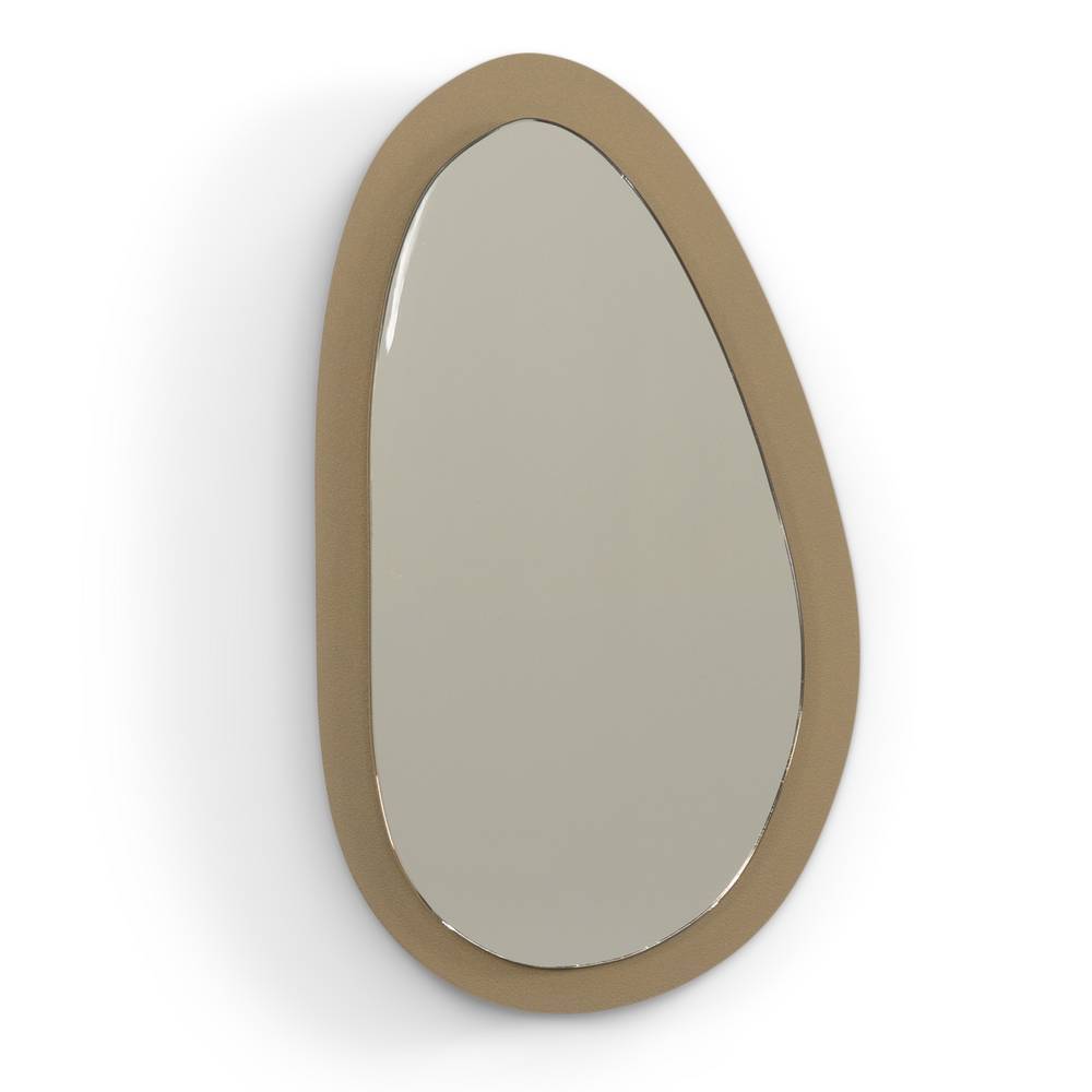 Wandspiegel Careful in Beige und organischer Form