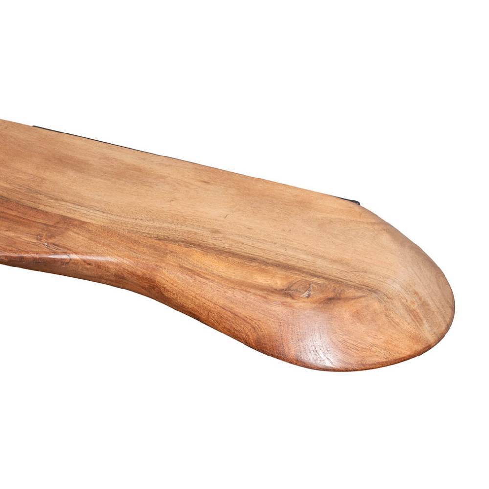 Wandboard Kristian aus Akazie Massivholz in organischer Form