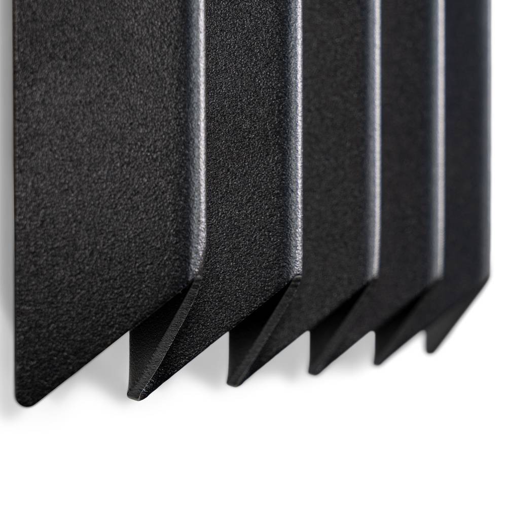 Wandgarderobe Cabarete in Schwarz mit 5 Kleiderhaken