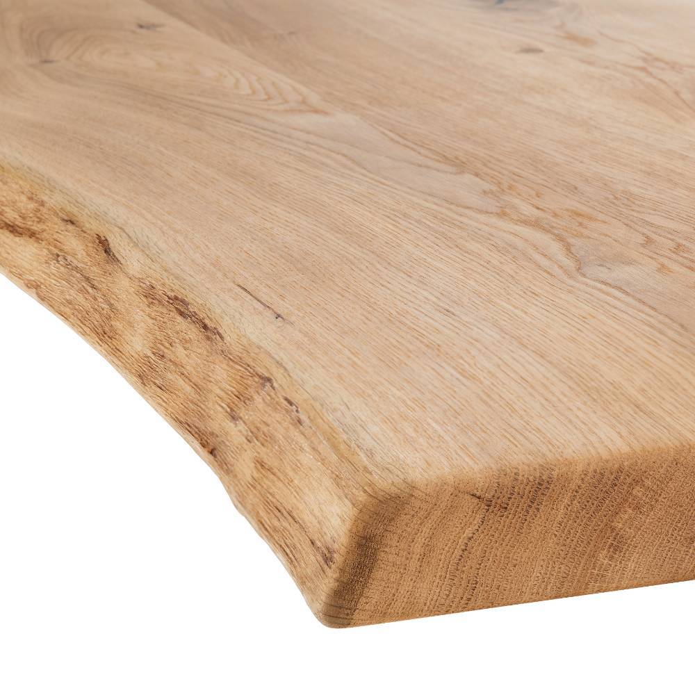 Baumtisch Detle mit natürlicher Baumkante im Industry und Loft Stil