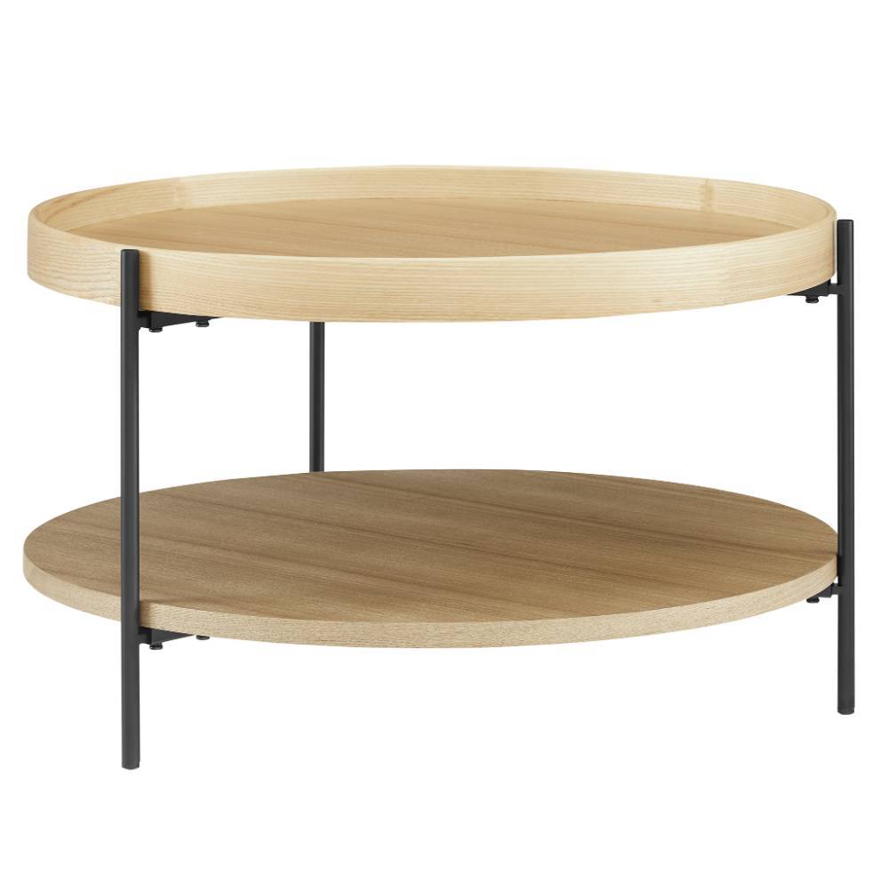 Zweisatztisch Snoudy in runder Form im Skandi Design (zweiteilig)