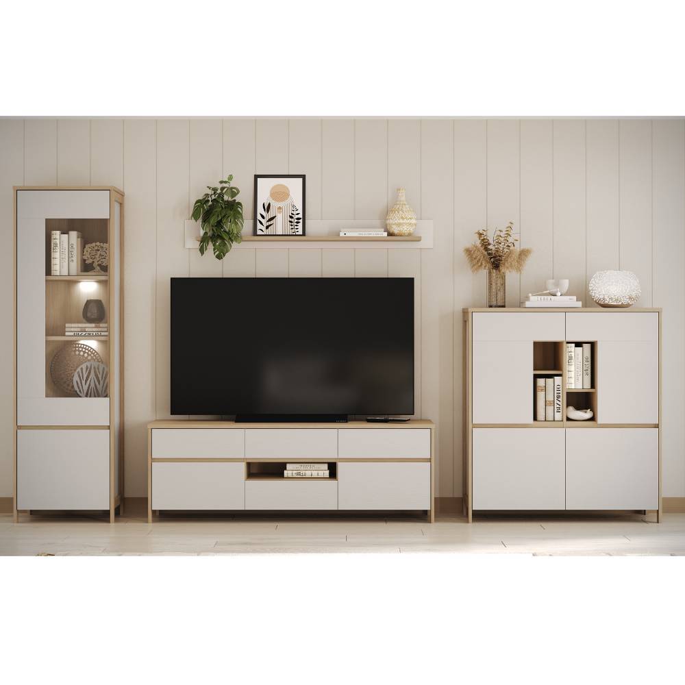 Wohnwand Labrassa vierteilig im Skandi Design (vierteilig)