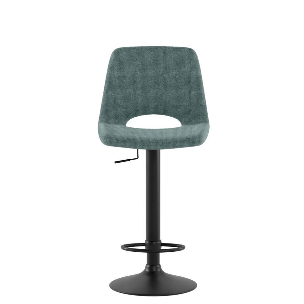 Barhocker Relisas durch Gasdruck höhenverstellbar mit Rückenlehne (2er Set)