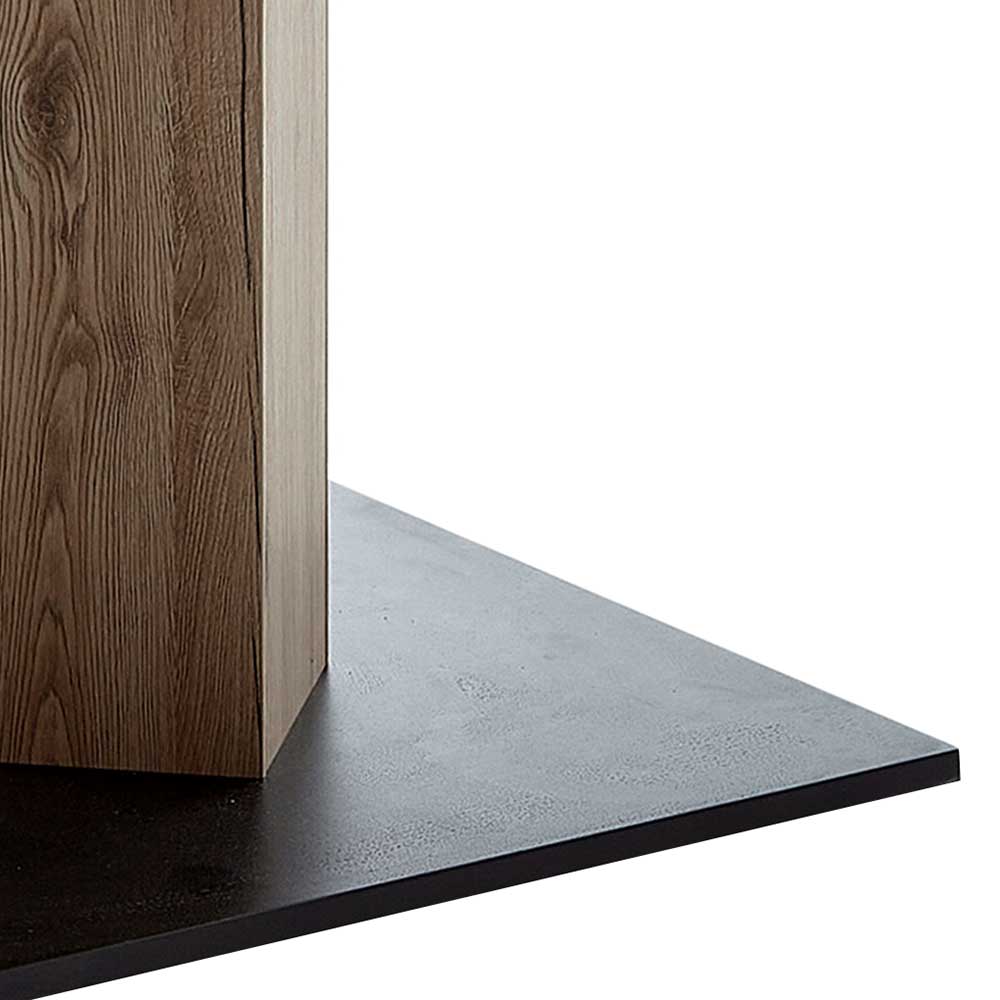 Säulentisch Bai in Wildeiche Holzoptik modernes Design