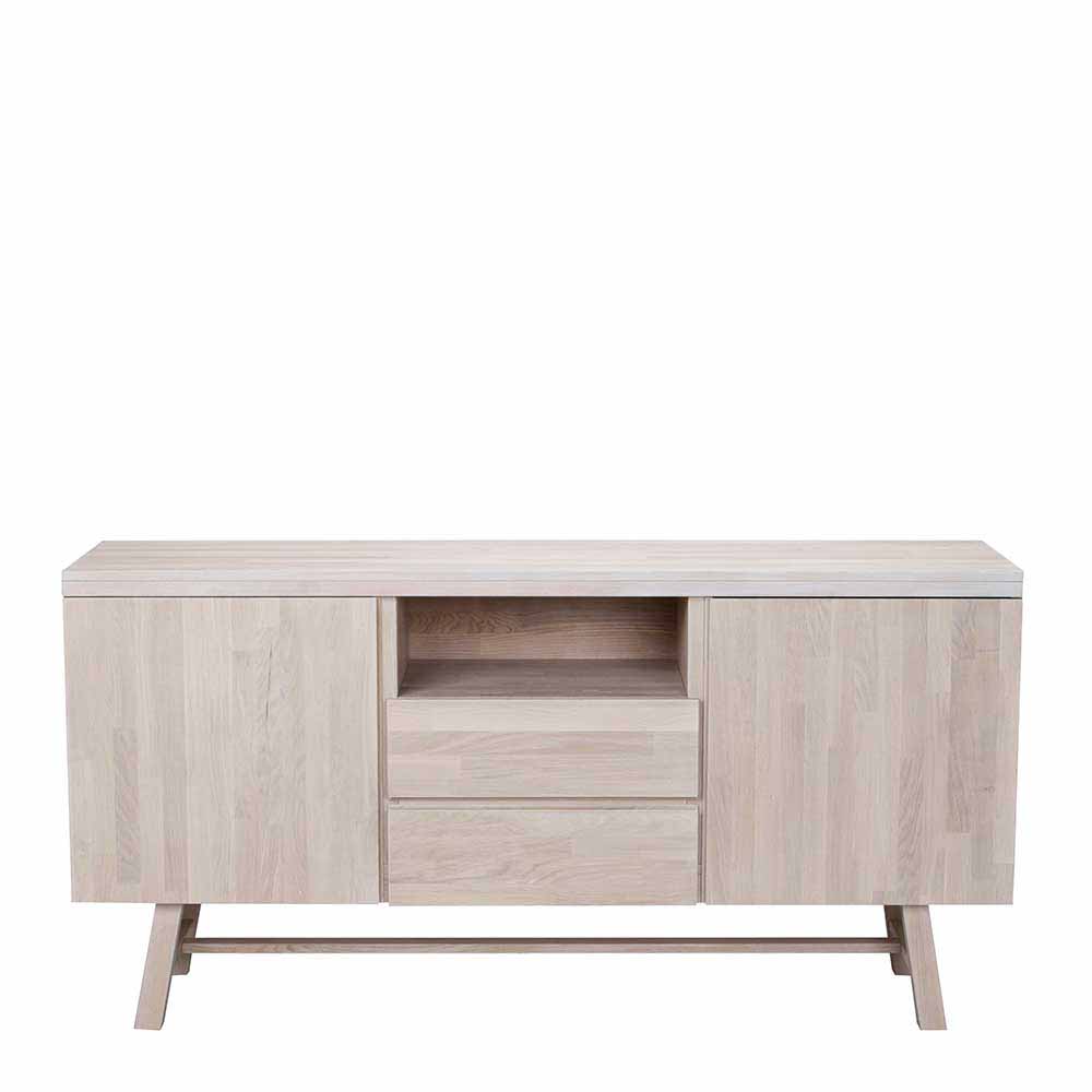 Sideboard South aus Eiche White Wash 160 cm breit