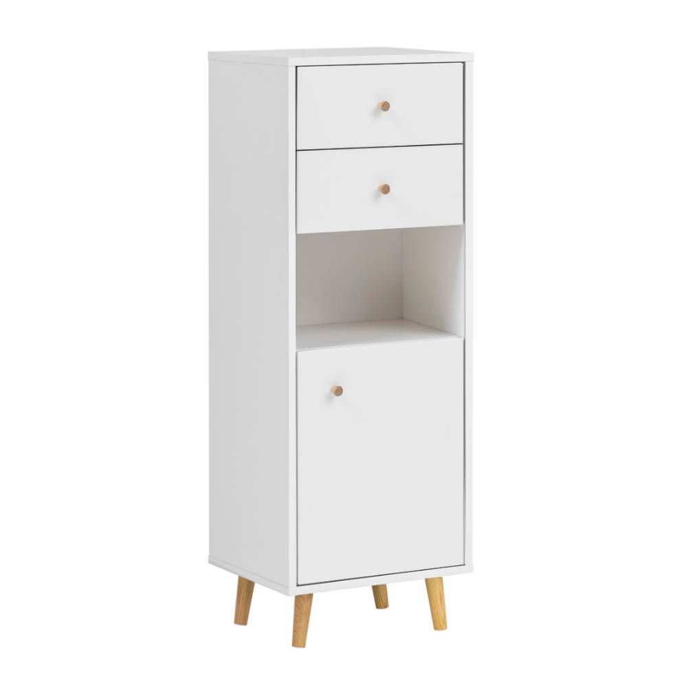 Badezimmer Schrank Linz im Skandi Design mit zwei Schubladen