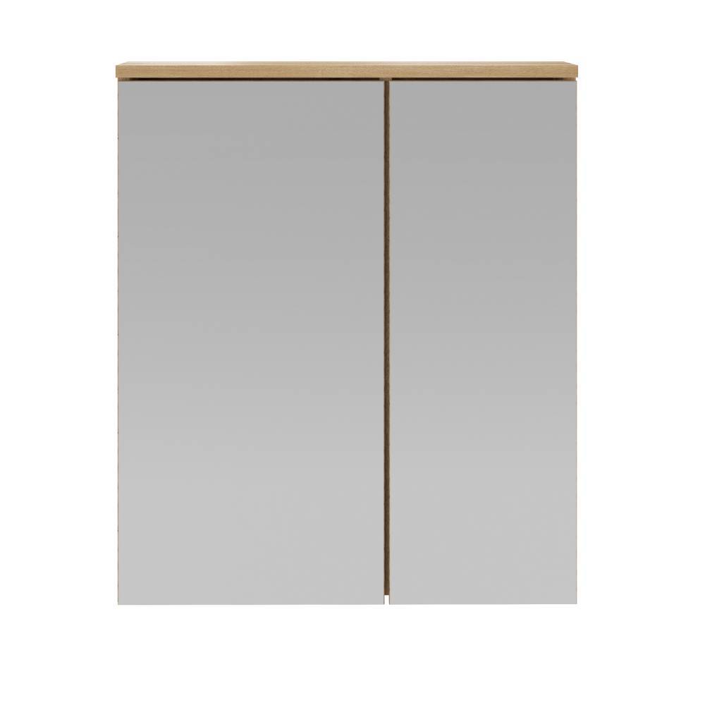 Badspiegelschrank Pattinos in Wildeichefarben 60 cm breit
