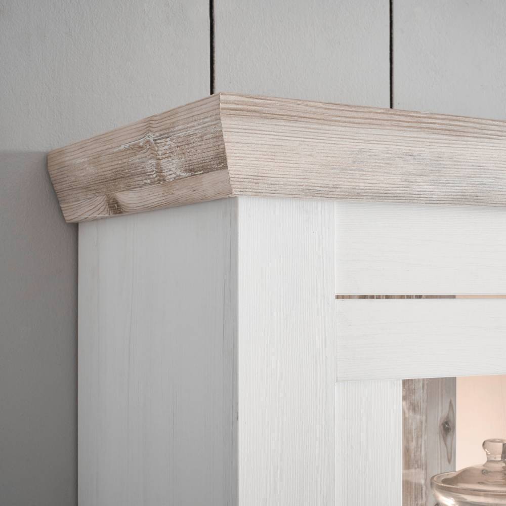 Landhausküche Flurencina in Weiß 192 cm breit (vierteilig)