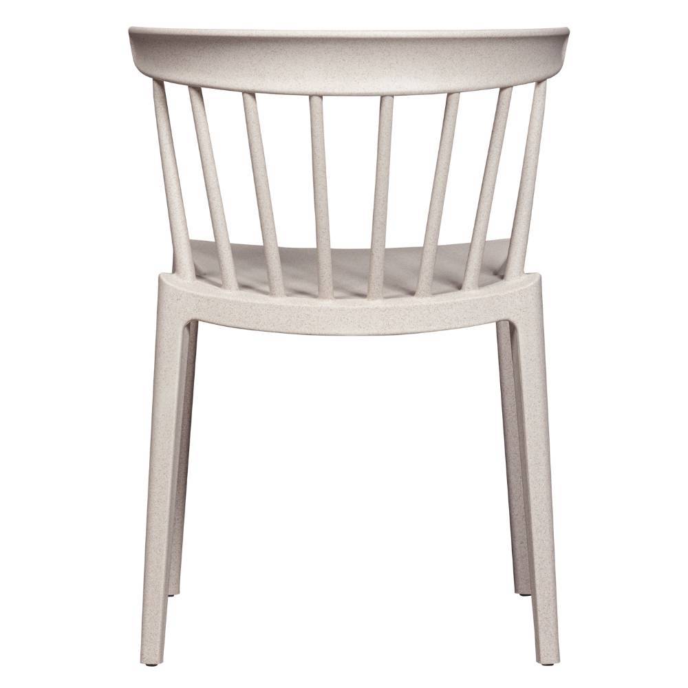 Gartenstuhl Futura aus Kunststoff in Offwhite (2er Set)