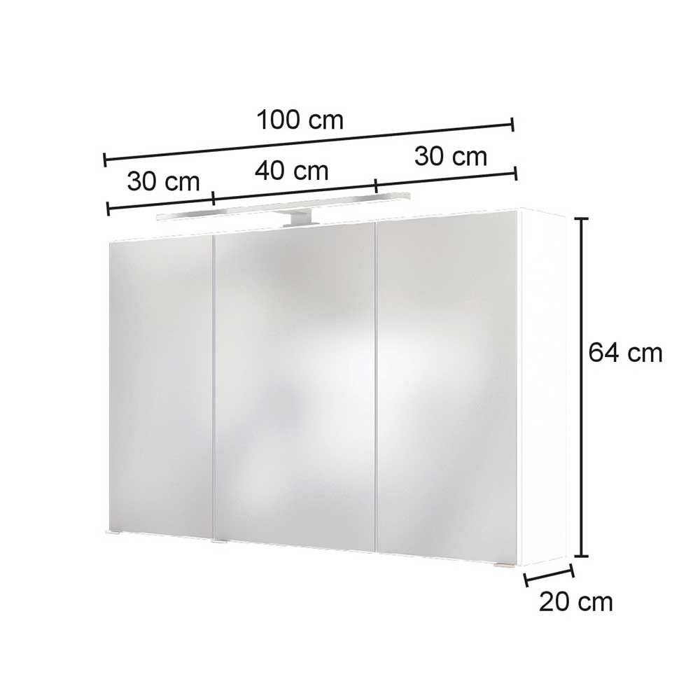 Badezimmer Spiegelschrank Vimmos in Anthrazit Made in Germany