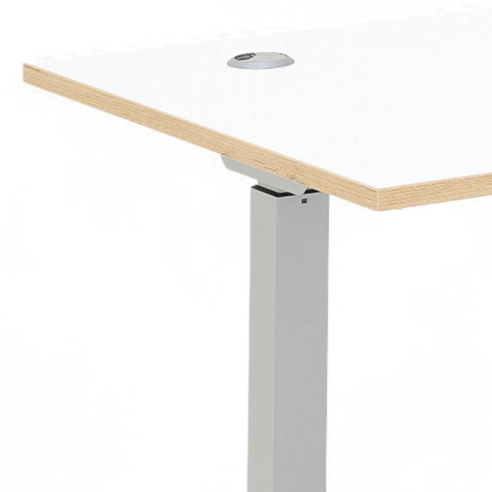 Höhenverstellbarer Schreibtisch Mariocavo mit Kabeldurchlass 185 cm breit