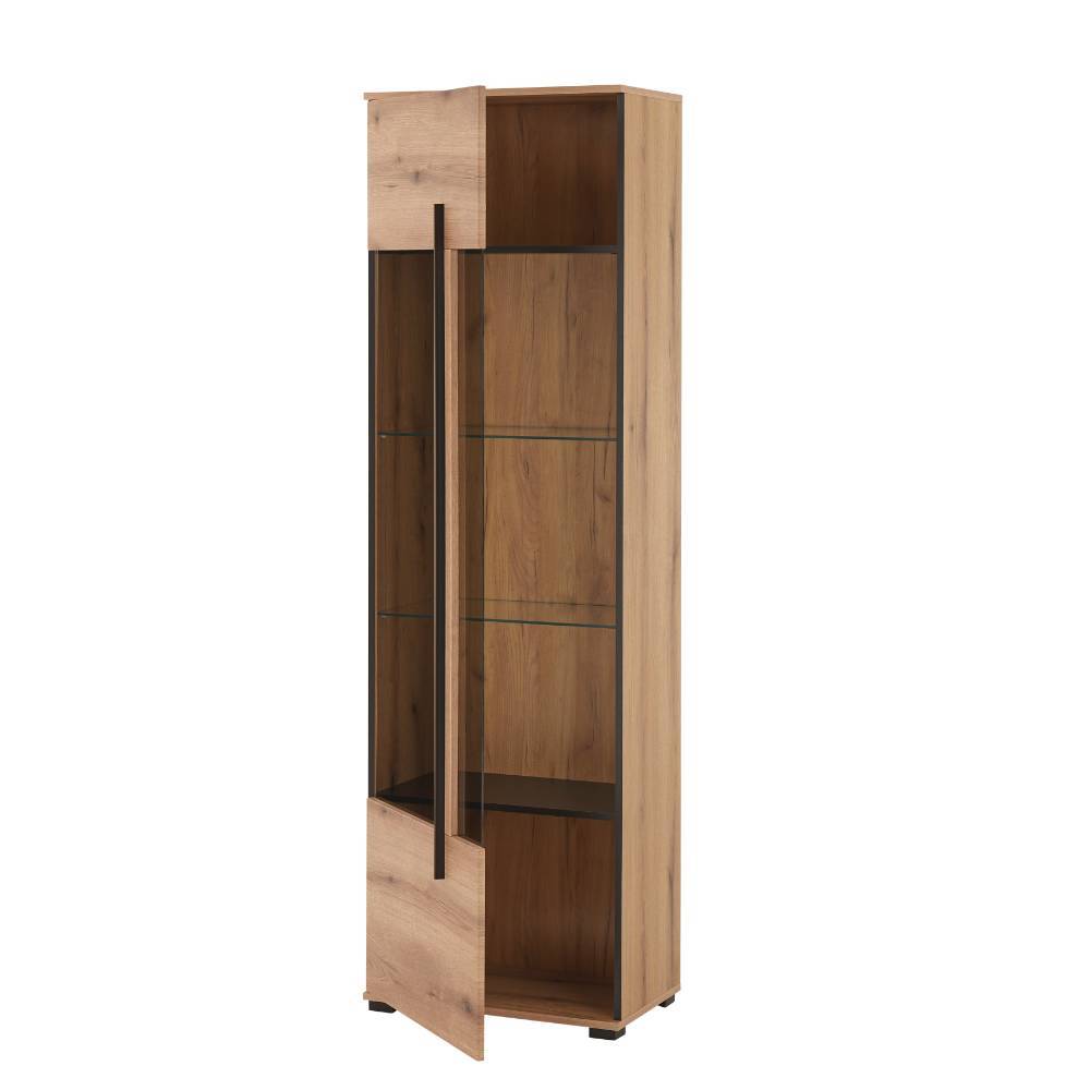 TV Wohnwand Cemutra in modernem Design - Eichefarben (vierteilig)