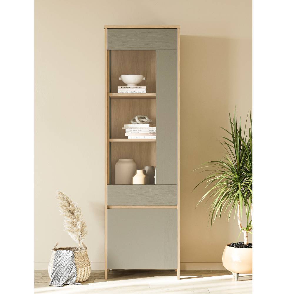 Wohnwand Fine im Skandi Design 195 cm hoch (vierteilig)