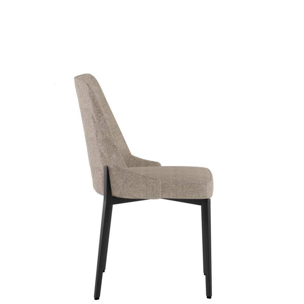 Essstuhl Andradan in Beige aus Webstoff (4er Set)