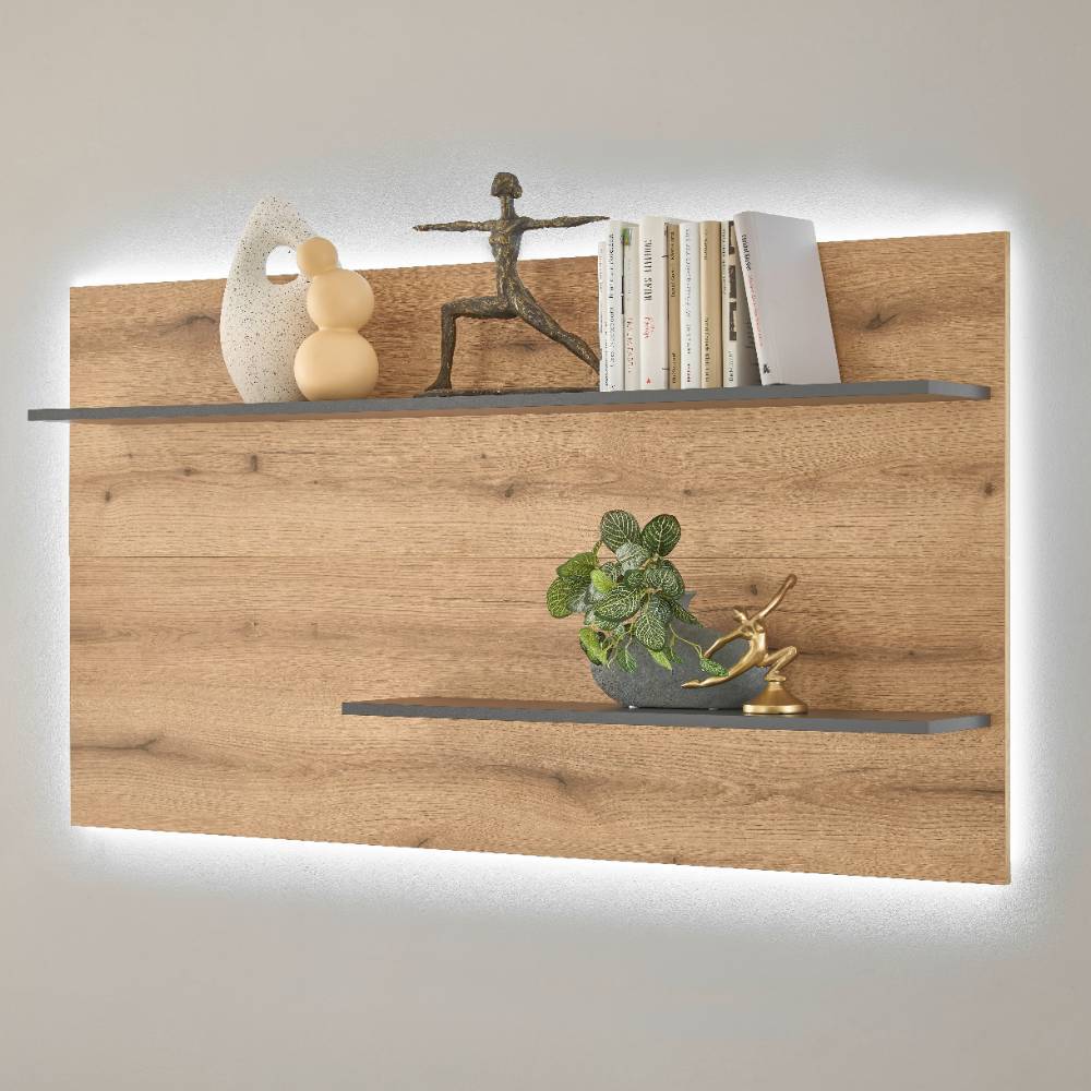Schrankwand Wohnzimmer Castilla in modernem Design fünfteilig (fünfteilig)