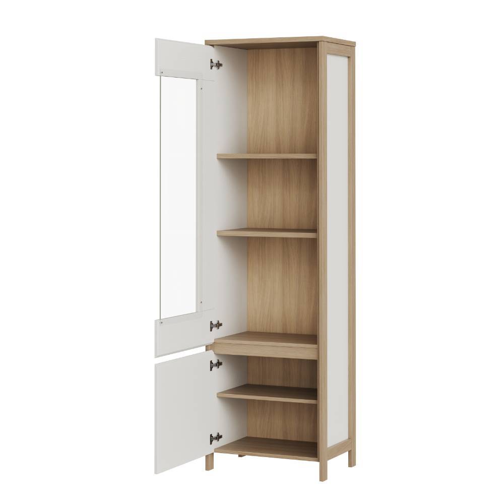 Wohnzimmer Anbauwand Labrassa im Skandi Design 251 cm breit (dreiteilig)