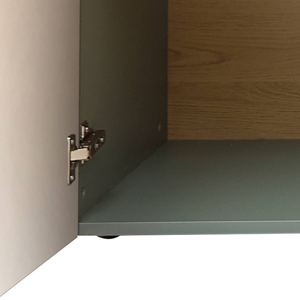 Wohnzimmerschrank Ilitalcon in Graugrün mit LED Beleuchtung