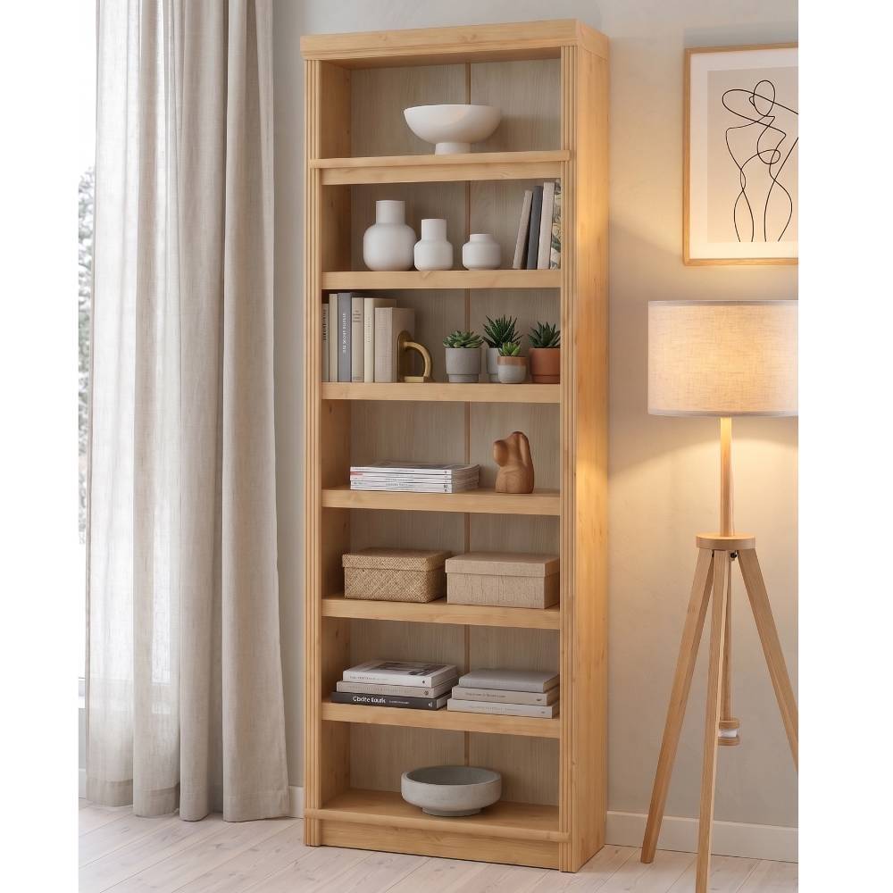 Bücher Regal Claros aus Kiefer Massivholz 220 cm hoch
