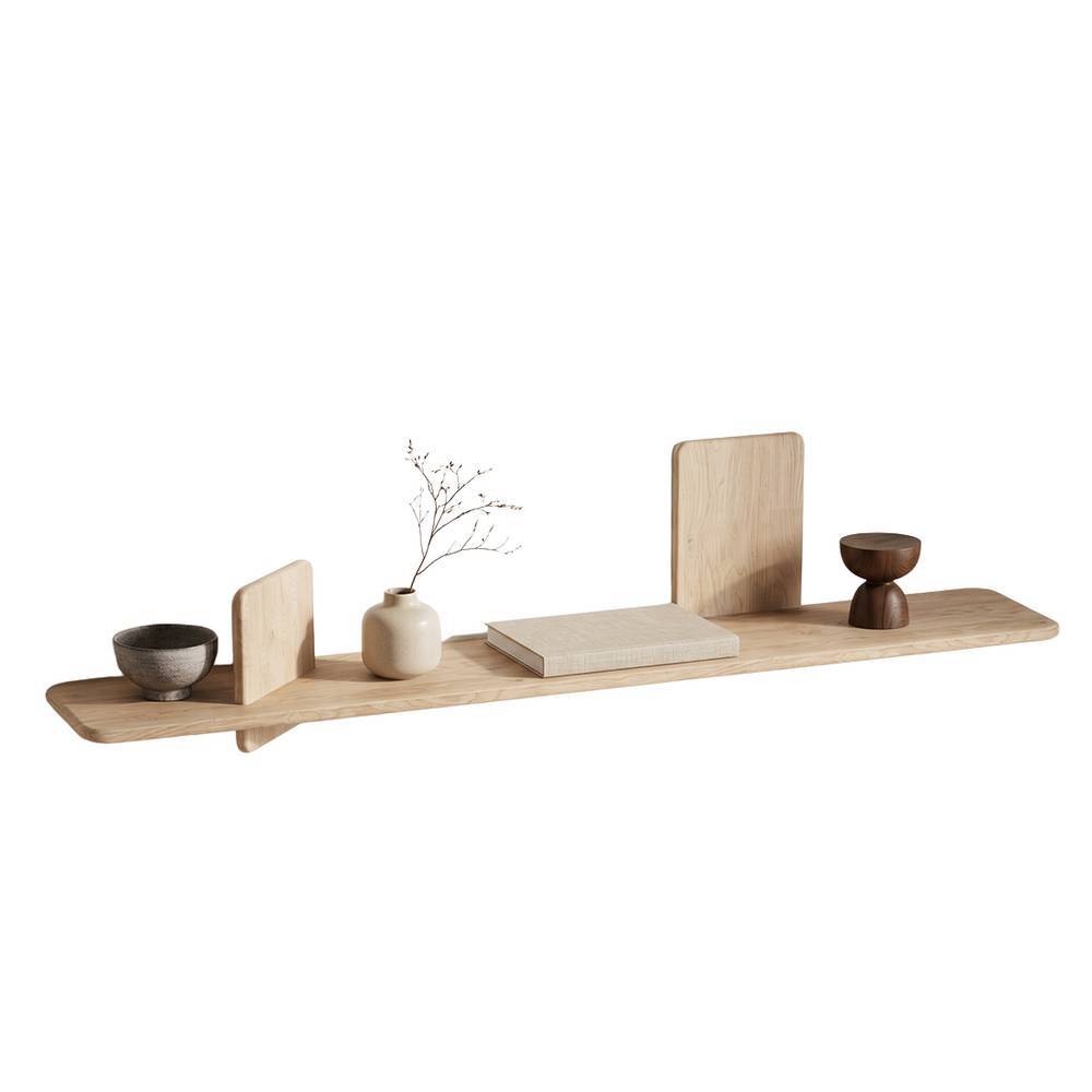 Massivholz Wandboard Castlon gebleicht in Eiche hell