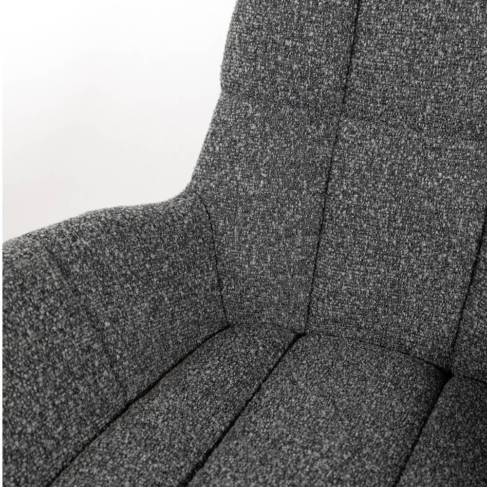 Polstersessel Tribial drehbar aus Boucle Stoff