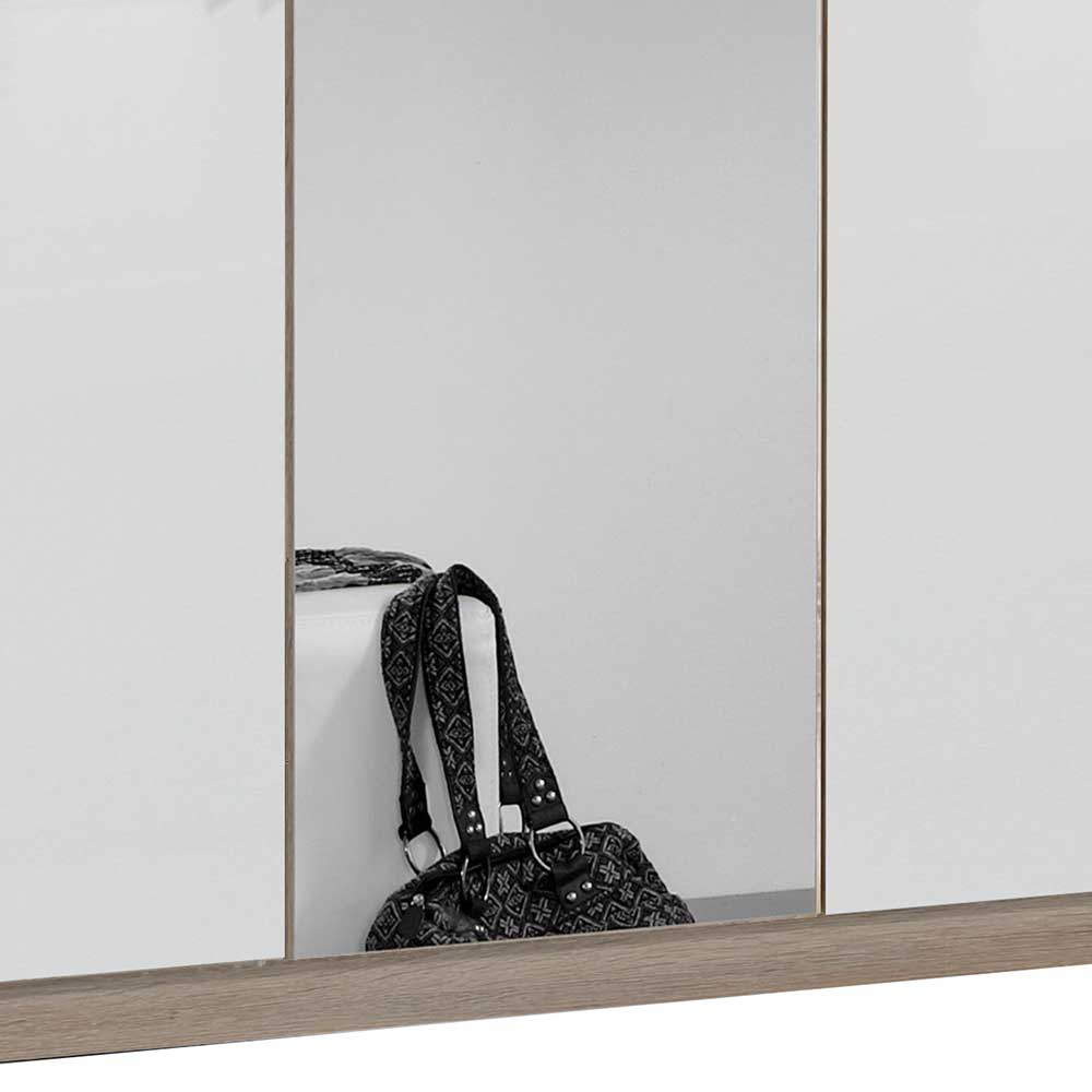 Schlafzimmerkleiderschrank Fashiona mit Drehtüren und Spiegel