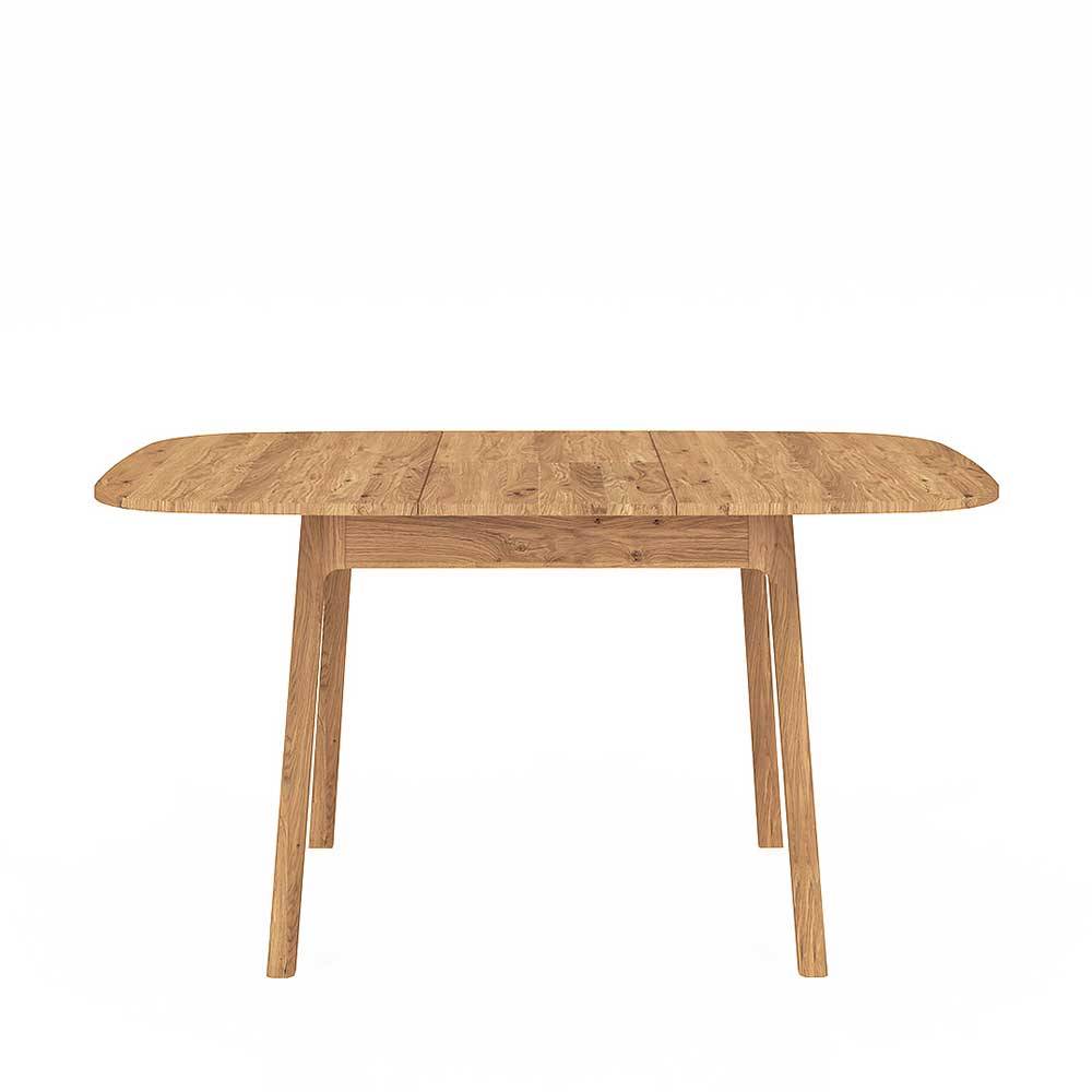 Küchen Tisch Koropi aus Wildeiche Massivholz mit Vierfußgestell