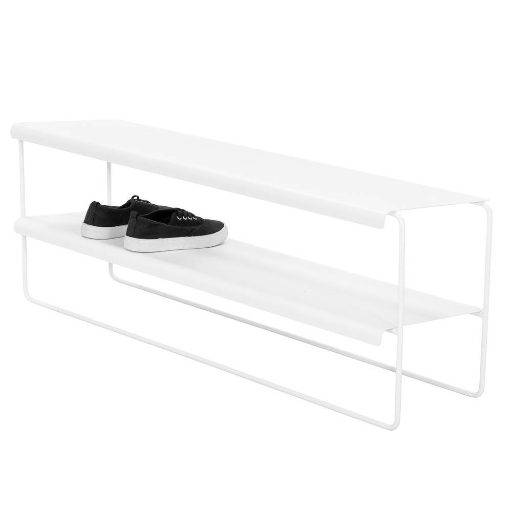 Metall Schuhregal Filaria in modernem Design pulverbeschichtet