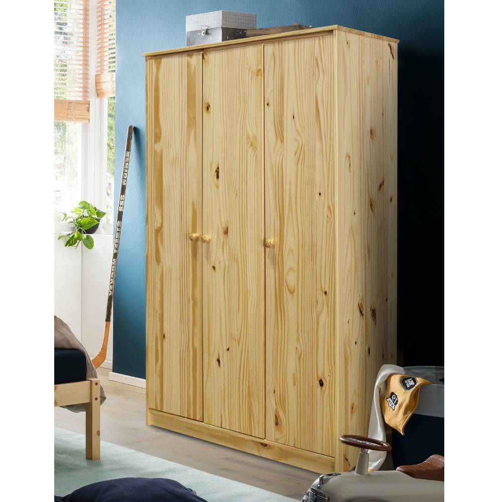 Kleiderschrank Massivholz Tine im Landhausstil mit Drehtüren