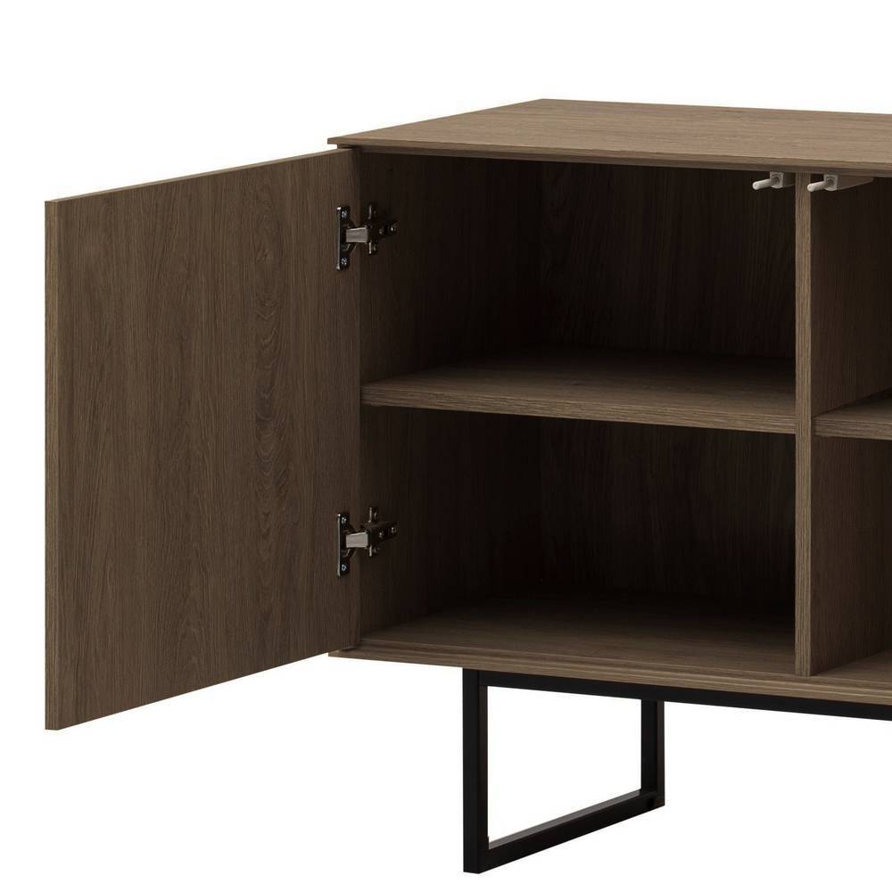 Sideboard Anuta 150 cm breit - 70 cm hoch in Nussbaumfarben