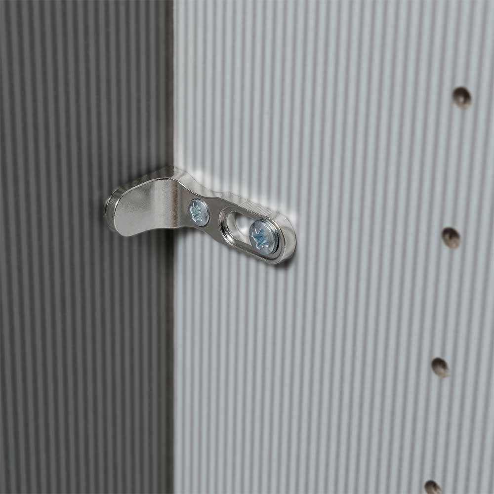 Schlafzimmerschrank Locoro in Weiß glasbeschichtet mit Soft Close