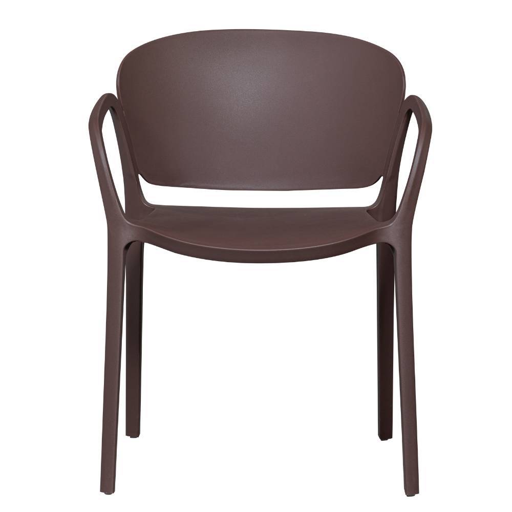 Stapelstuhl Quinn in Dunkelbraun-Lila 57 cm breit (2er Set)