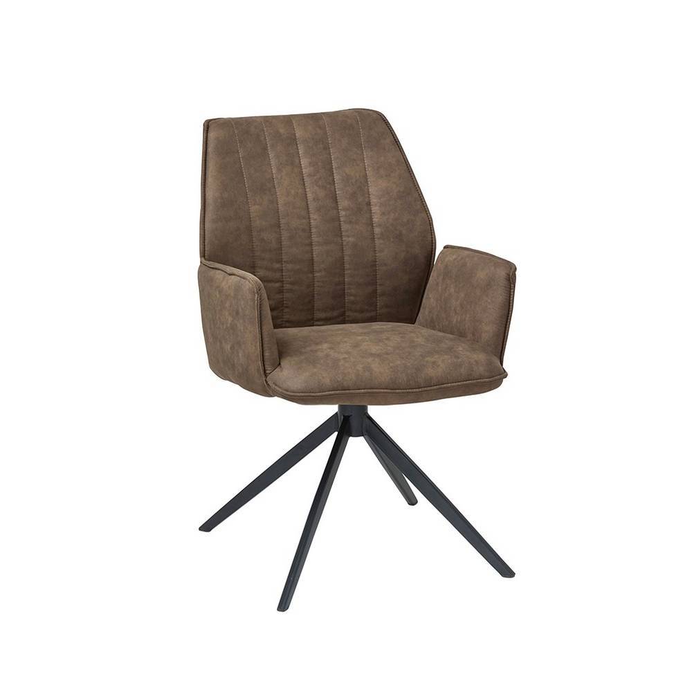 2 Stühle Lymesca um 360 Grad drehbar mit aufwendigen Steppungen (2er Set)