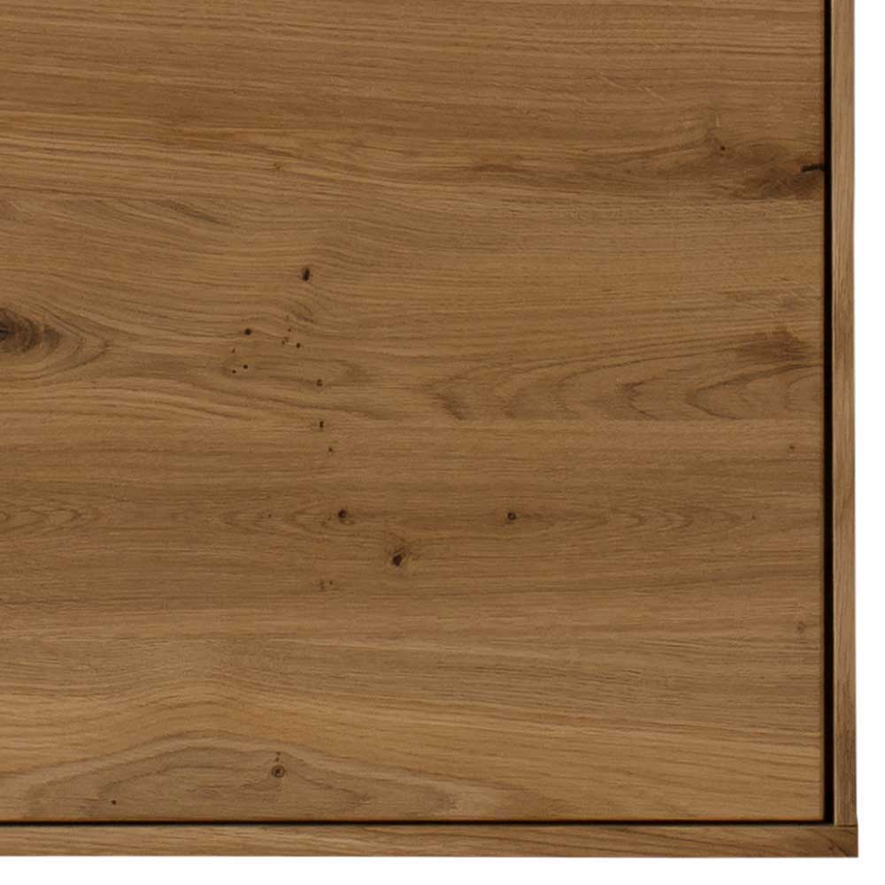 TV Wohnwand Wildeiche Onitos in modernem Design 213 cm breit (dreiteilig)