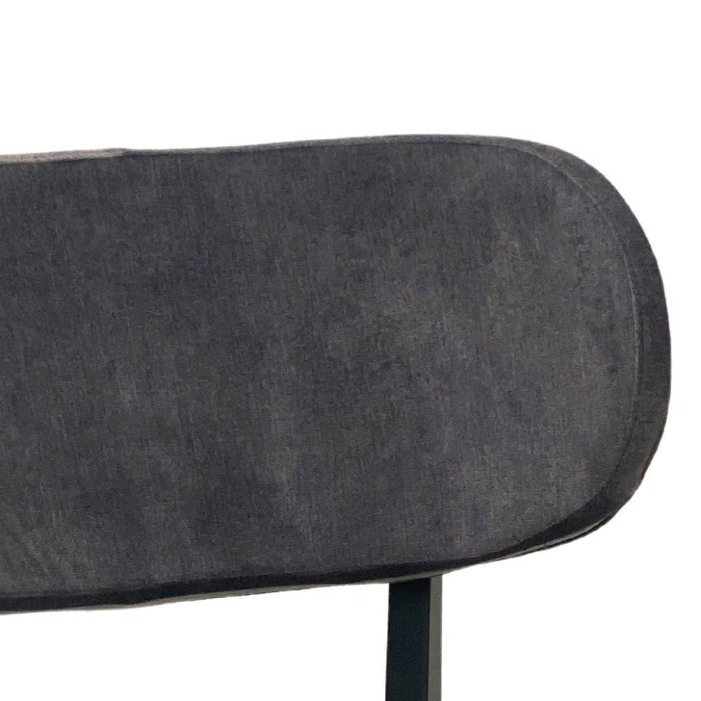 Stuhl Esszimmer Jeys in Grau mit Gestell aus Massivholz (2er Set)