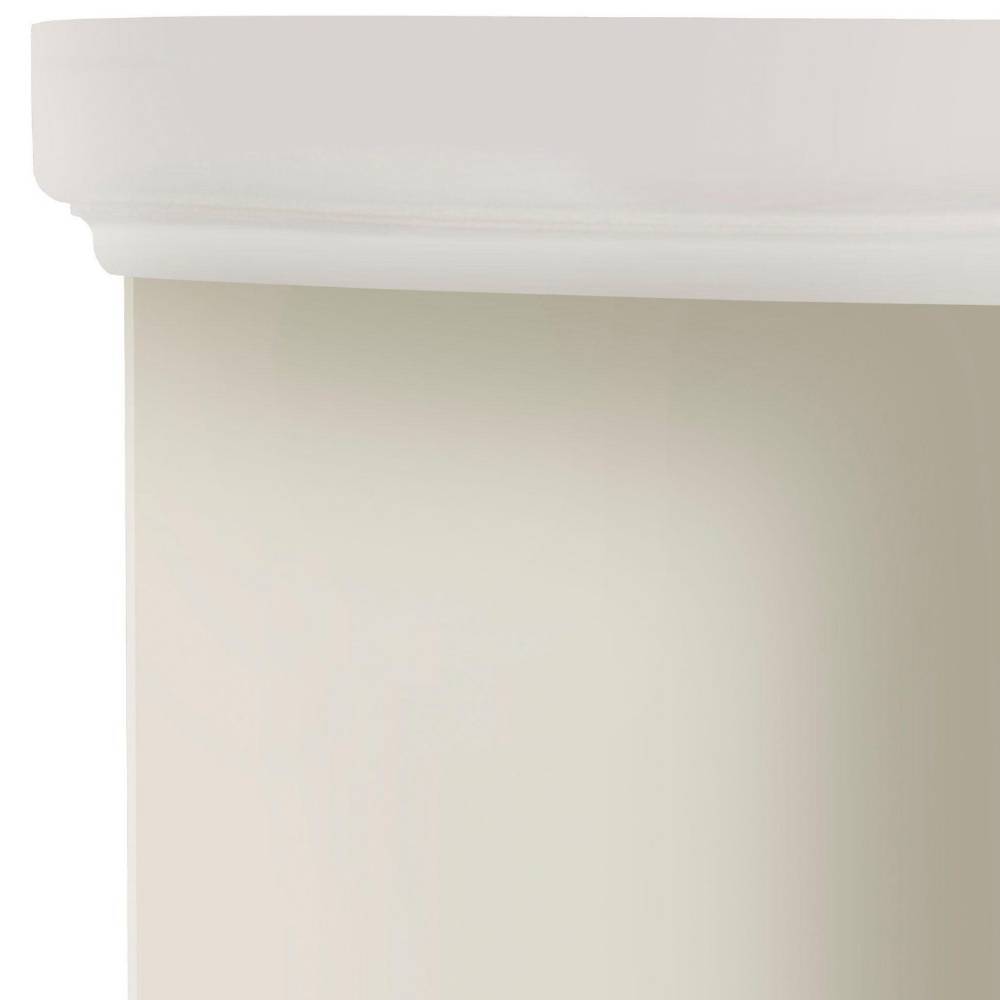 Landhausstil Eck Regal Phil 220 cm hoch in Cremeweiß