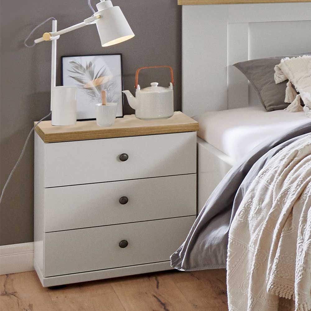 Landhausstil Bett Wady Made in Germany - 104 cm Kopfteil