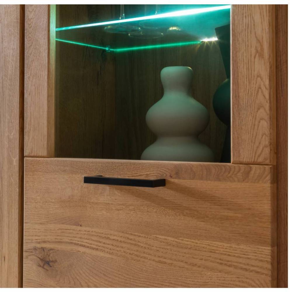 Highboard Suzana im Industry und Loft Stil mit Glastür links