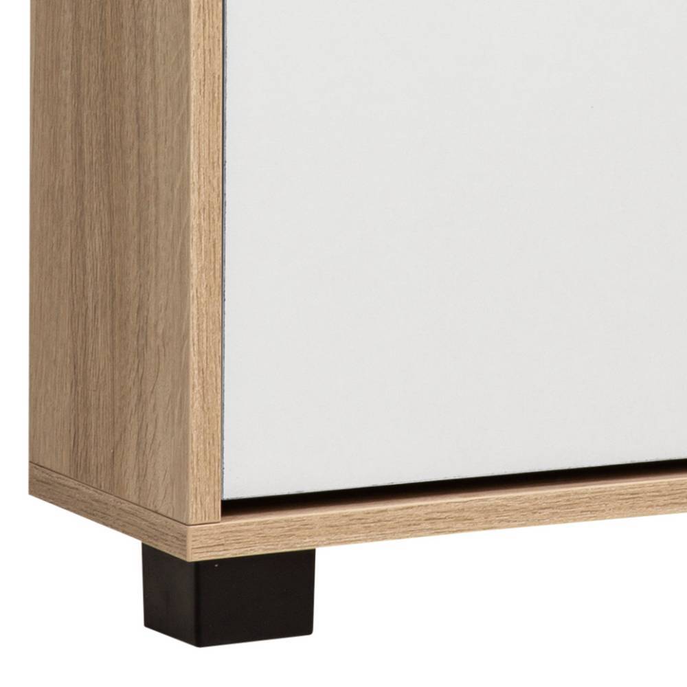Schuhklappenschrank Lavenci 20 cm tief und 124 cm hoch
