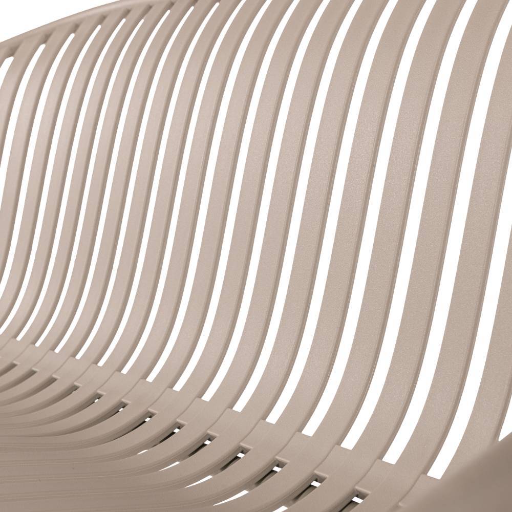 Garten Sitzbank Choreti aus Kunststoff & Metall in modernem Design