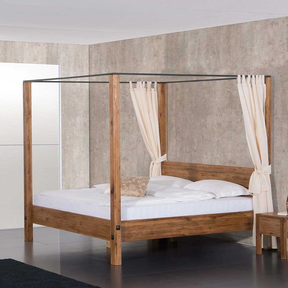 Himmelbett Amigo in Sumpfeichefarben