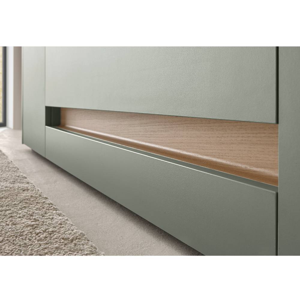 Fernsehlowboard Ulfava in Graugrün 223 cm breit