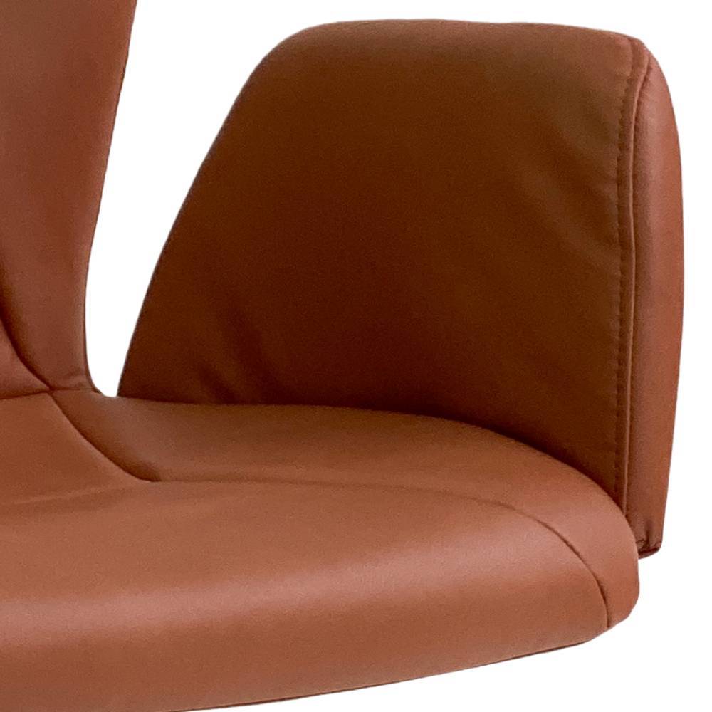 Esszimmerarmlehnstuhl Enya in Cognac Braun und Schwarz